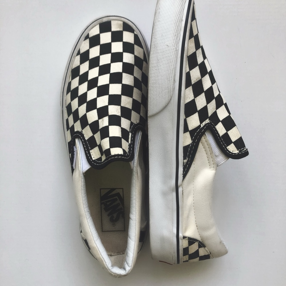 VANS CHECKERBOARD SLIP ON